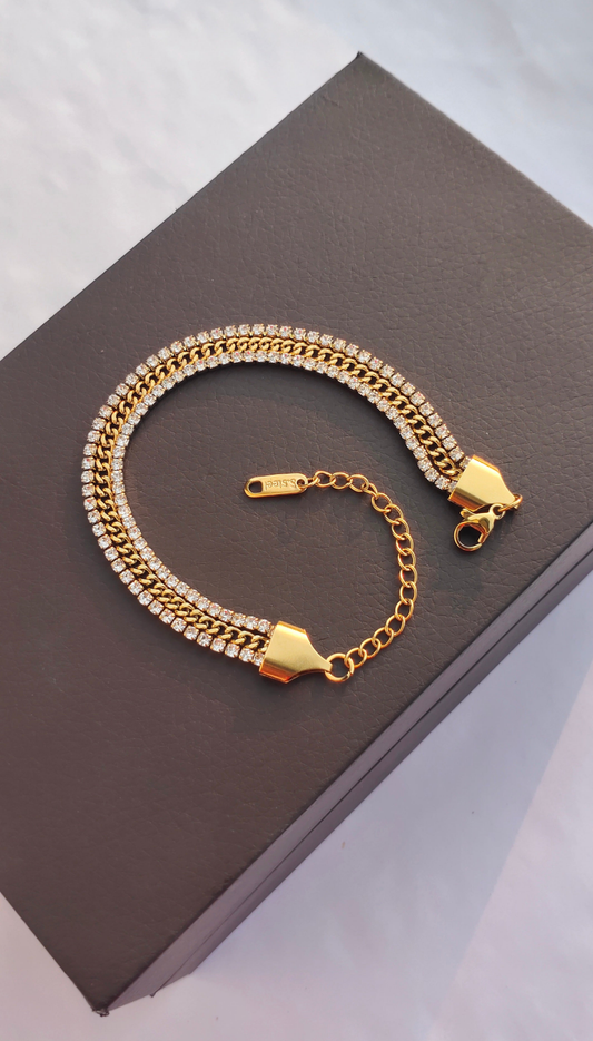 The Glam Multi layered Tennis Bracelet