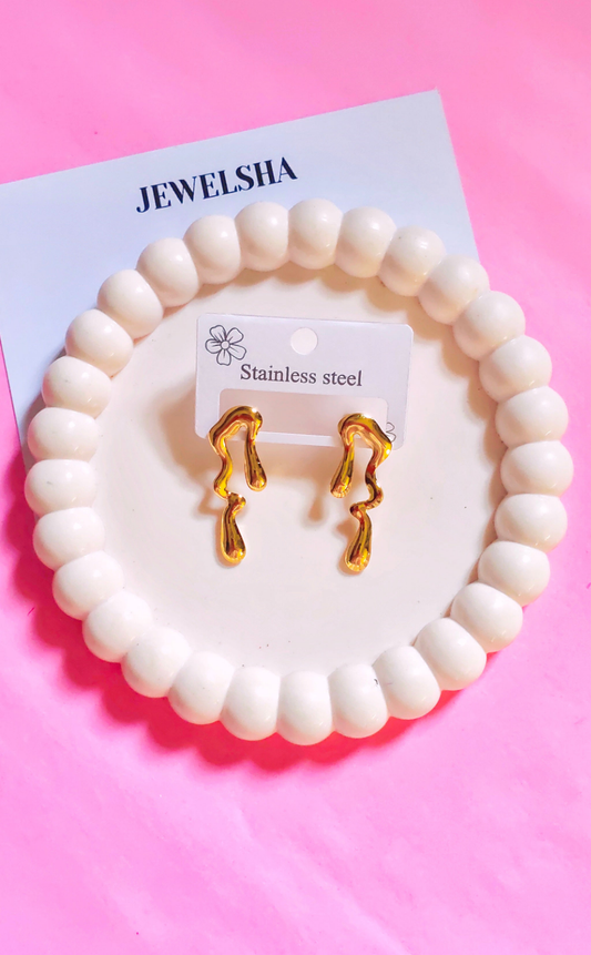 Melting Gold Earrings