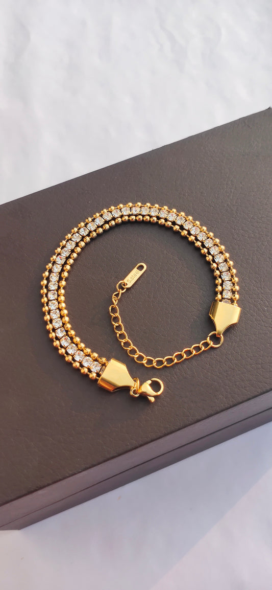 Golden Zircon Bracelet