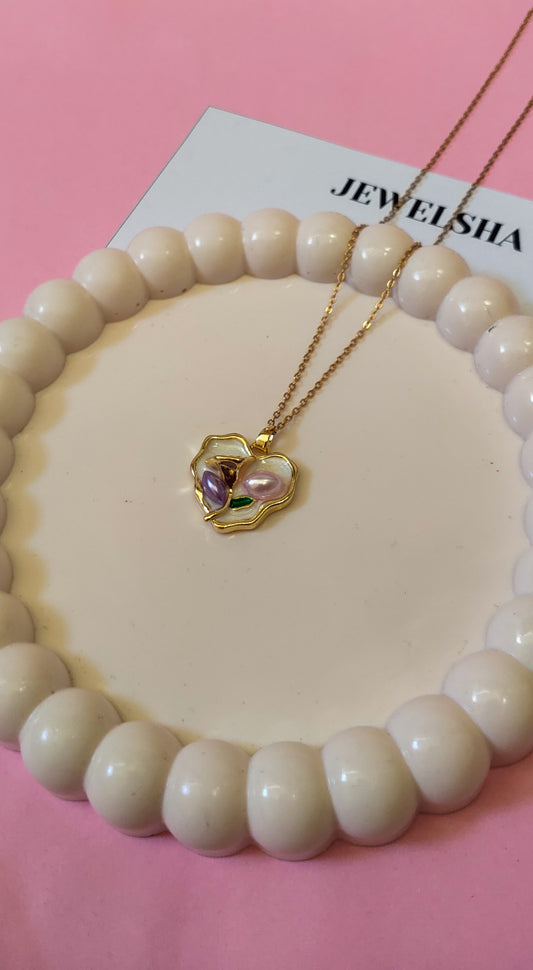 Abstract Heart Pendant
